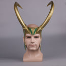 Película Thor 3 Ragnarok Loki Laufeyson PVC Cosplay disfraces máscara casco Halloween Prop