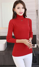 2021 Winter Plus Thick Velvet knit Sweater Bottoming shirt Velvet lining Warm Pullover Sweater female Fashion Thick Sweater