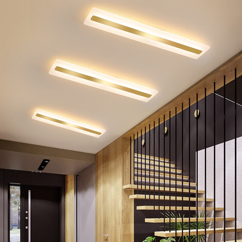 Acrílico Pasillo led luces de techo para sala de estar Plafond hogar Iluminación lámpara de techo homhome accesorios de iluminación Balcón moderno