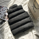 Chaleco de plumón de algodón para mujer, chaleco holgado, chaqueta cálida, chaqueta acolchada de algodón, chaleco de invierno sin mangas para mujer 2022