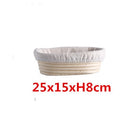 Round /Oval Banneton Brotform Bread Proofing Proving Rattan Basket Bread Banneton Dough Wicker DIY Tool