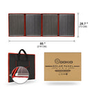 Paneles solares negros Dokio 200W 18V China Paneles de controlador plegables de 12V Carga de batería solar Autocaravana RV Coche 18V