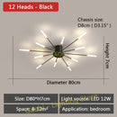 LED Lights Nordic Chandelier for Living Dining Room Bedroom Home Decoration Luxury Gold Or Black Modern Creative Hanging Lights