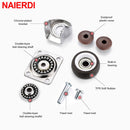 Ruedas para muebles NAIERDI de 1-2 pulgadas, 4 Uds., rueda Universal de goma suave, rueda giratoria para accesorio de carro de plataforma