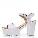 GKTINOO New Summer Women Sandals Shoes 2023 Thick With OL Korean Summer Sandals Large Size Genuine Leather Women Shoes Sandals