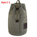Mochila de lona con forma de cubo táctico para hombre, bolsas militares de gran capacidad con estampado de letras, bolsa redonda de escalada para viajes al aire libre XA678WD