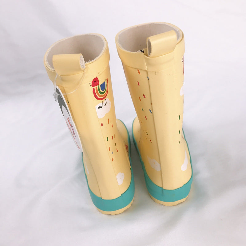 Rain shoes kids Girl Cute cartoon Printed Children's Rubber Boots Kalosze Dla Dzieci Waterproof Baby Water Shoes