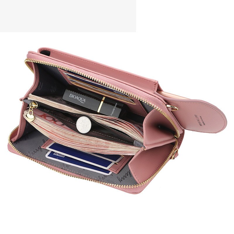 Mode multifunktionale Geldbörsen und Handtaschen für Frauen Luxus Umhängetaschen Frau Casual Lady Clutch Phone Wallet Umhängetasche