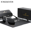 KINGSEVEN 2020 New Men's Glasses Structure Design Temples Sunglasses Brand Polarized Women Stainless steel Material Gafas De Sol
