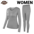 Herobiker, conjunto de ropa interior térmica con forro polar para mujer, conjunto de invierno elástico para motocicleta, esquí, calzoncillos largos cálidos, camisas y Tops, traje inferior