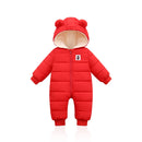 Overalls Babykleidung Winter Plus Samt Neugeborenes Baby Jungen Mädchen Warmer Dicker Overall Mit Kapuze Outfits Schneeanzug Mantel Kinder Strampler