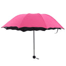 Lady Magic Flowers Umbrella Travel Parasol Folding Rain Windproof Umbrella Folding Anti-UV Sun/Rain Umbrella