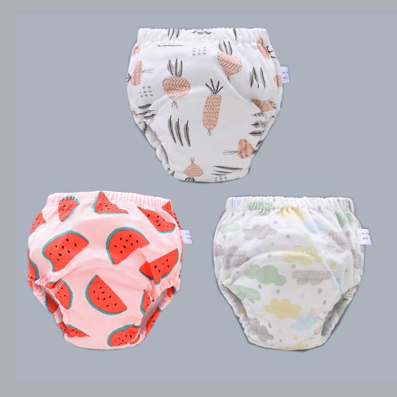 Baby Reusable Diapers Panties Potty Training Pants For Children Ecological Cloth Diaper Washable Toilet Toddler Kid Cotton Nappy