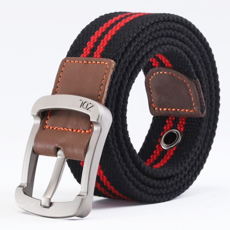 MEDYLA Canvas Belt Outdoor Tactical Belt Unisex High Quality Canvas Belts for Jeans Male Luxury Casual Straps Ceintures