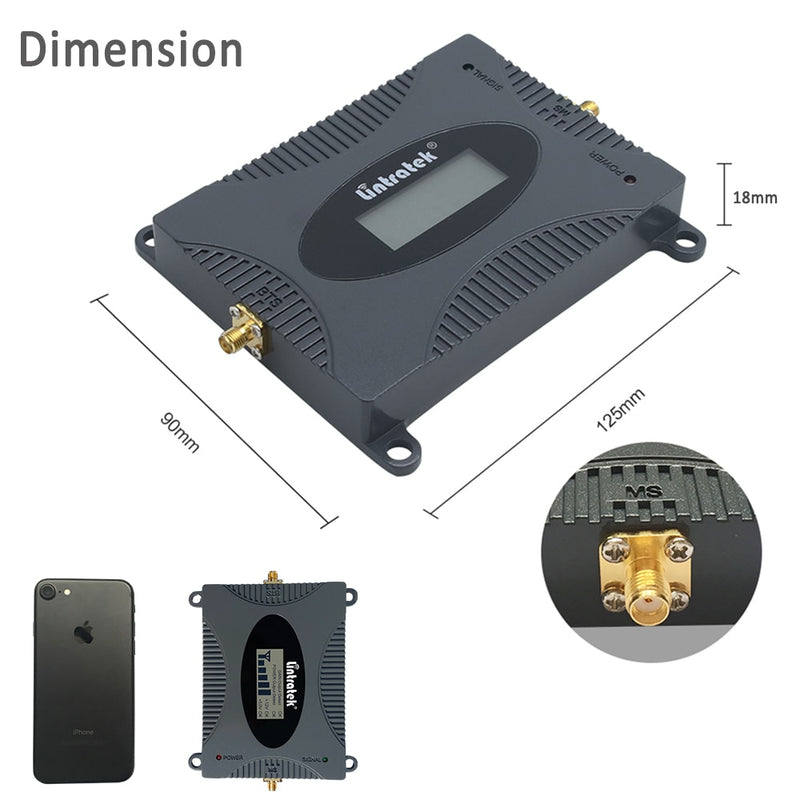 Lintratek 4G Signal Repeater 1800Mhz Booster GSM 900 Repeater 3G 2100MHz CDMA 850 LTE GSM Mobile Signal Amplifier Voice/Data