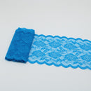 2 Yards Elastic Lace Ribbon Flowers Trim 150MM Wide Embroidery African Lace Fabric Trimmings For Wedding Dress Sewing Diy Crafts