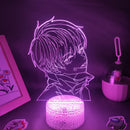 Anime Jujutsu Kaisen figura Inumaki Toge 3D LED Lava lámparas RGB luces de noche decoración de mesa de dormitorio cumpleaños Manga regalos para amigos