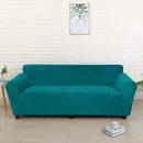 Samt-Sofabezug Elastisches Sofa Funda Sofabezug für Wohnzimmer Ecksofa L-förmiger Sofabezug Housse Canape Dangle