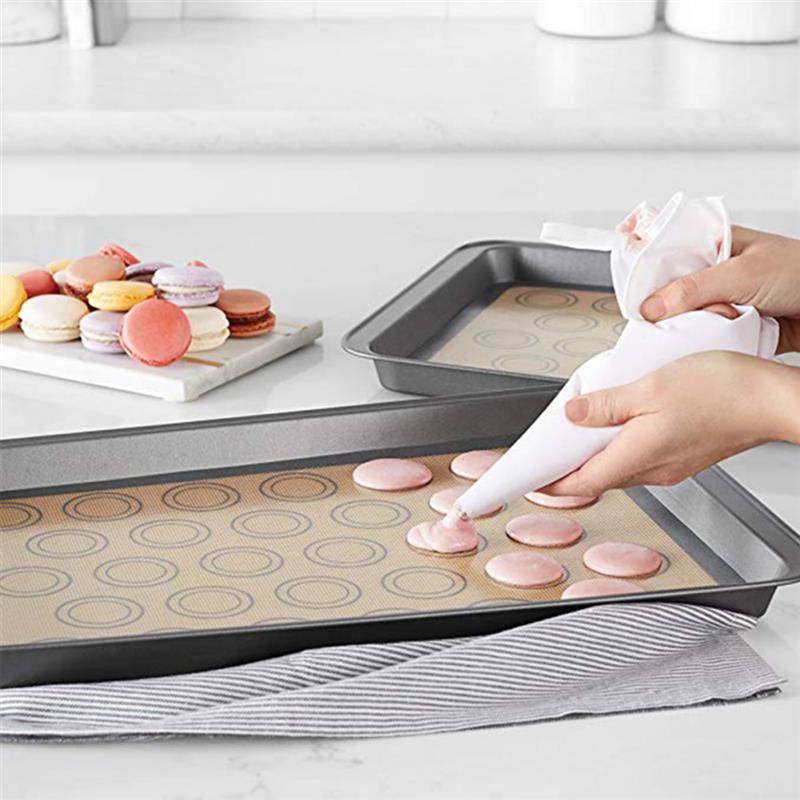 Silicone Baking Mat Pad Sheet Baking Pastry Tools Non-Stick Rolling Dough Mat Large Size For Cake Cookie Macaron Kitchen Tools