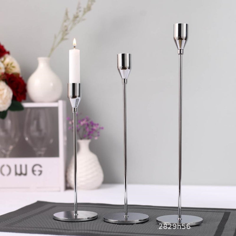 Candelabros de Metal IMUWEN, candelabro de lujo, soporte de vela de boda a la moda, candelero exquisito, candelabro, mesa, decoración del hogar