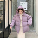 2022 New Women Short Jacket Winter Parkas Thick Hooded Cotton Padded Jackets Coats Female Loose Puffer Parkas Oversize Outwear