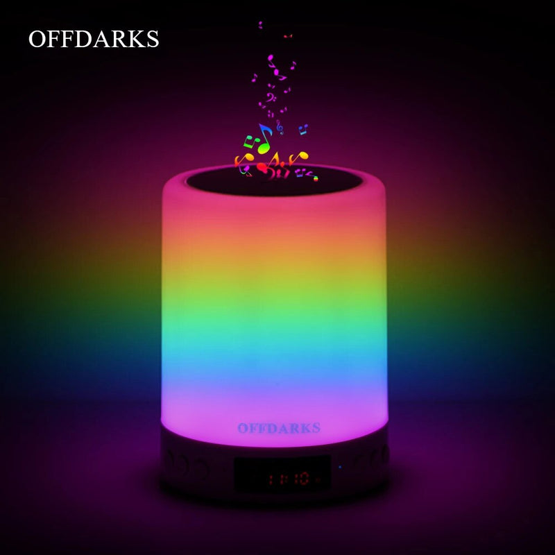 OFFDARKS Smart Bluetooth Speaker LED Night Light Touch Control USB Charging Portable child Bedroom RGB Dimmable Bedside Lamp