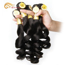 Paquetes rizados 5 Unids / lote Paquetes de cabello humano peruano Extensiones de cabello humano de color natural para mujeres negras