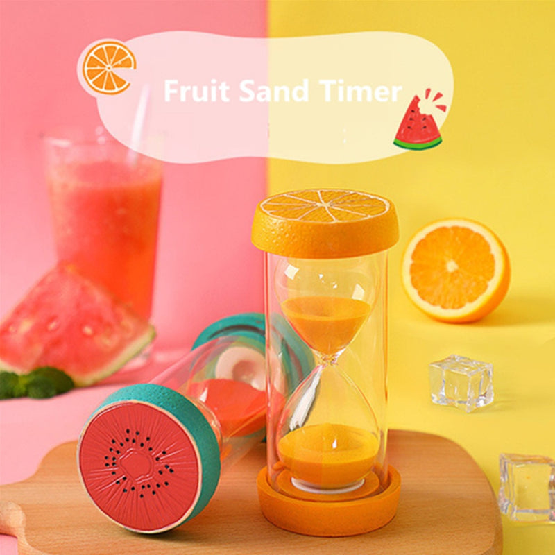 Hourglass 5 Minutes Sand Watch Fruit Timer Clock 15 30 Minute Sandglass Desk Ornaments Home Decoration Children Gift