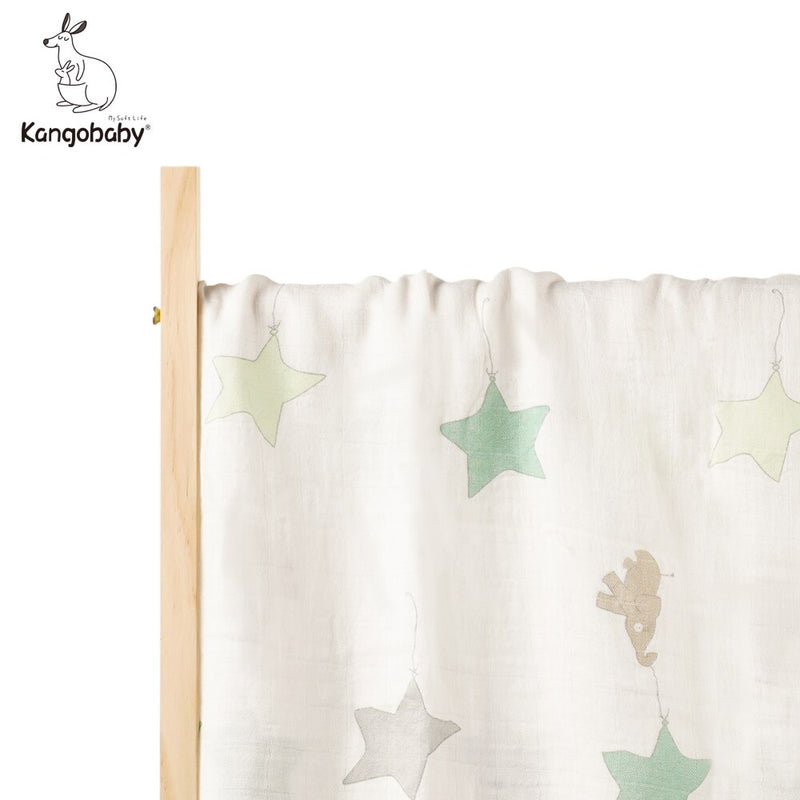 Kangobaby #My Soft Life# Pure And Fresh Bamboo Cotton Newborn Muslin Swaddle Blanket Baby Bath Towel Infant Quilt Stroller Cover