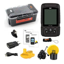 LUCKY FF718LiD Real-waterproof Fish Finder 200KHz/83KHz Dual Sonar Frequency 100M Detection Depth Alarm Detector