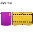 Sight Focus 40 Slot Felt Watch Organizer Box Gray Watch Storage Case Pouch Double Layer Watch Strap Band Organizer Holder Bag