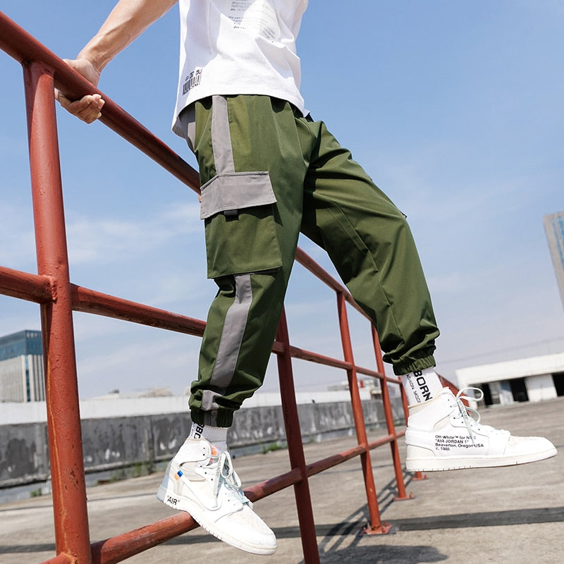 Streetwear Mens Hip Hop Jogging Pants Casual Men Trousers Big Size Loose Sweatpants Male 2023 New Multi Pocket Harem Pants 5XL