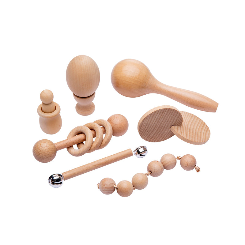 1Set Puzzle Baby Toy Wooden Teether Baby Rattles Beech Wooden  geometry Shape Children Gifts Product Montessori Teaching Toys