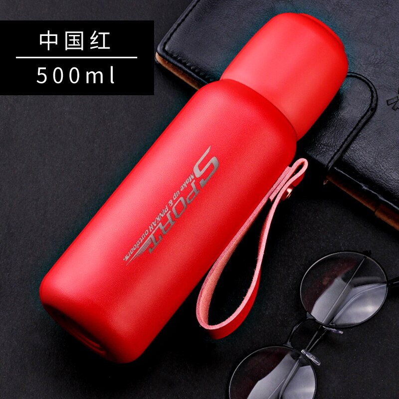 Nuevo estilo PINKAH Thermos 500ml Frasco de vacío portátil a prueba de fugas 316 Taza de aislamiento de té de café al aire libre de acero inoxidable