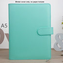 MINKYS Macaroon Color A6/A5 PU cuero DIY Binder Notebook Cover diario Agenda planificador Bullet Cover papelería escolar
