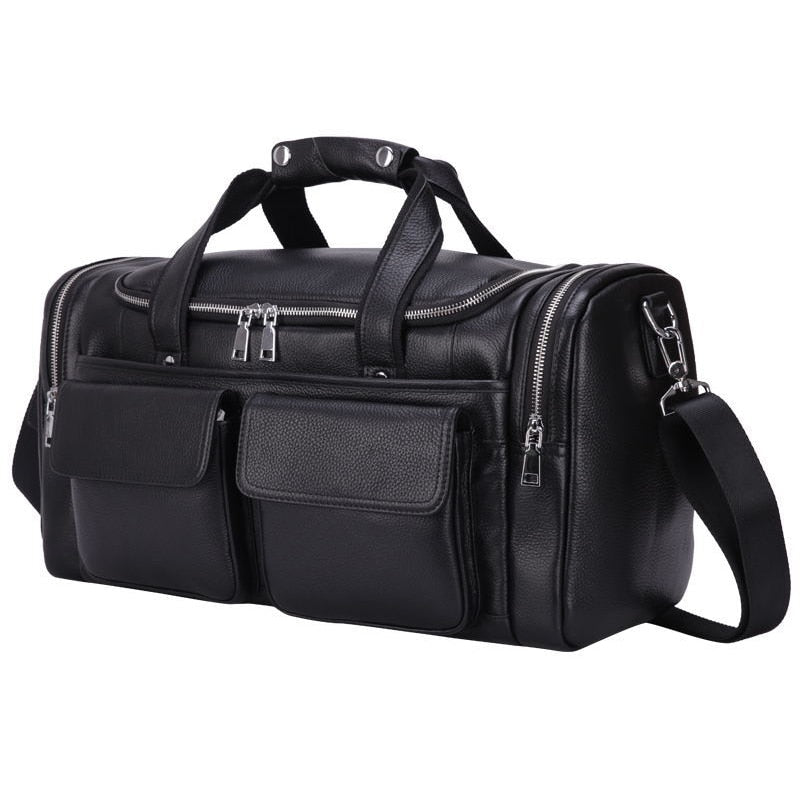 Mode Herren echtes Leder Reisetasche Luxus weiches Rindsleder Duffle Bag Weeked 17 "Laptop Umhängetasche Handtaschen für unterwegs