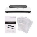 Electric Vacuum Food Sealing Automatic Commercial 220V Household Food Vacuum Sealer Packaging Machine Include 10Pcs Packing Bags