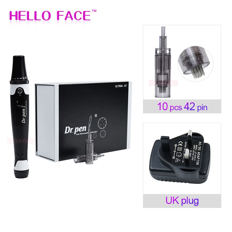 Professional Mesoterapia Kit Electric Dr. Pen Ultima A7 With 12 pcs Needle Cartridge Microneedle Pen Beauty Machine For Lover