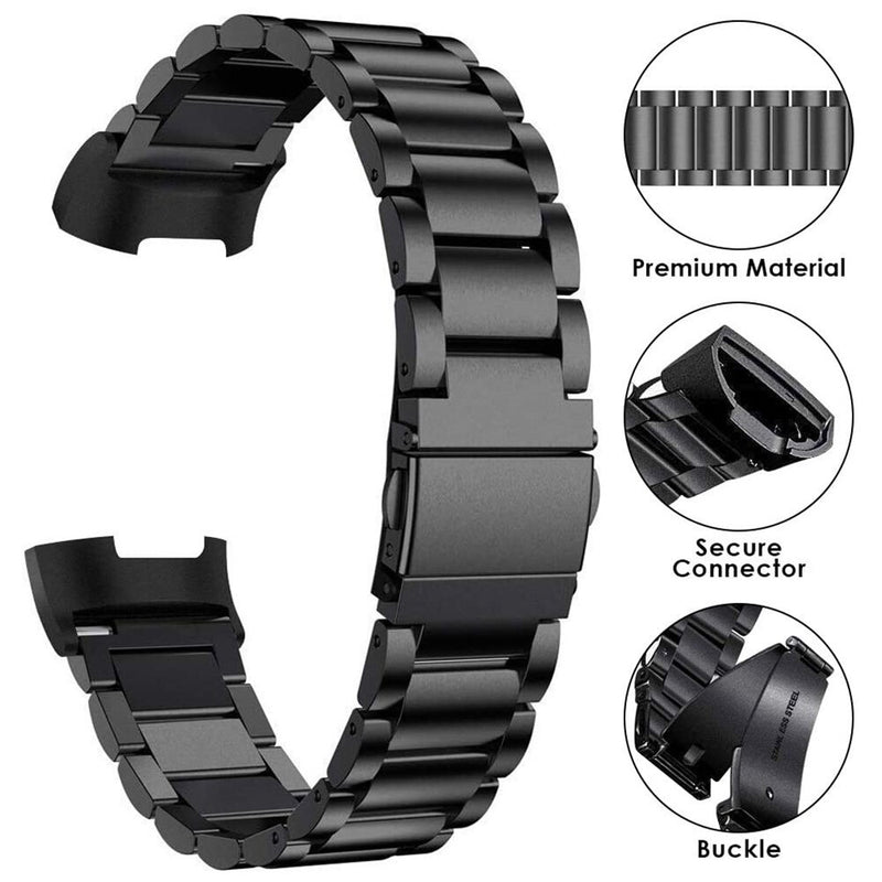 Correa para Fitbit charge 3 band Pulsera de repuesto Charge3/Charge4 Reloj inteligente Pulsera de acero inoxidable Fitbit Charge 4 band