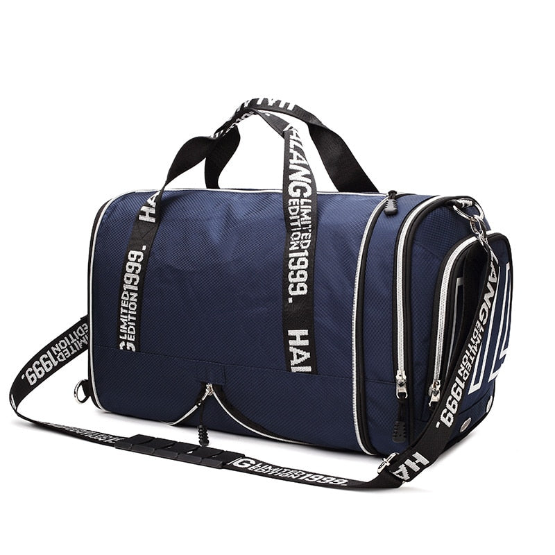 ROEGADYN large Capacity Chest Bag Folding Gym Bag Men Fitness Bag For Gym Men Waterproof Sport Bag Men Gym Bag  Shoe Compartment