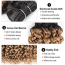 4/6 Bundles 50g/pc T 1B 27 Honey Blonde Ombre Brazilian Water Wave Brown Black Remy Human Hair Short Bob Style MOGUL HAIR