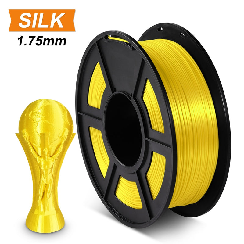 SUNLU SILK PLA 3D-Filament 1,75 mm 1 kg PLA-Filament mit Seidenstruktur für 3D-Drucker Glatte Druckmaterialien Umweltfreundliches 3D-Material