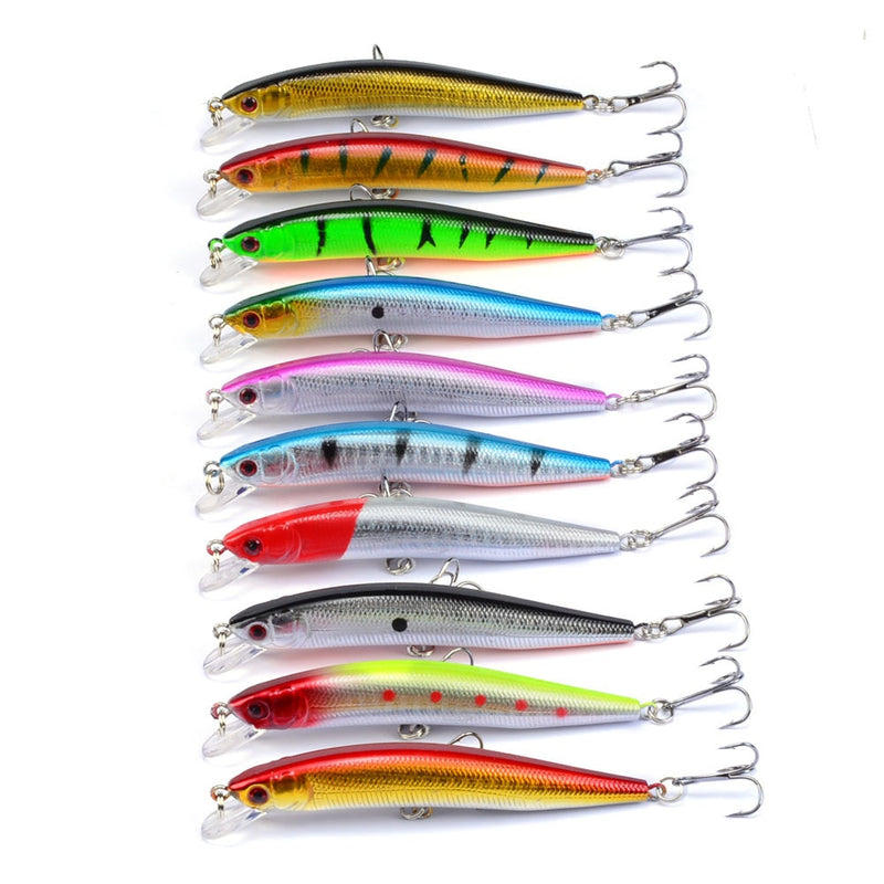 20 Pcs Artificial Bait Fishing Lures Set Topwater Carp fishing Bait Kit Tackle Suit Sale Hard Bait Minnow Fish lure set