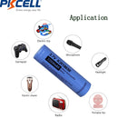 4PC PKCELL 18650 battery 3350mah 3.7 v ICR18650 Lithium Battery Li-ion Rechargeable battery For Flashlight batteries