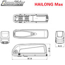 Original 48V Battery 48V 20AH  52V ebike Battery 36V Hailong Max 40A BMS 350W 500W 750W 1000W 1500W 21700 Cell BBS02 BBS03 BBSHD