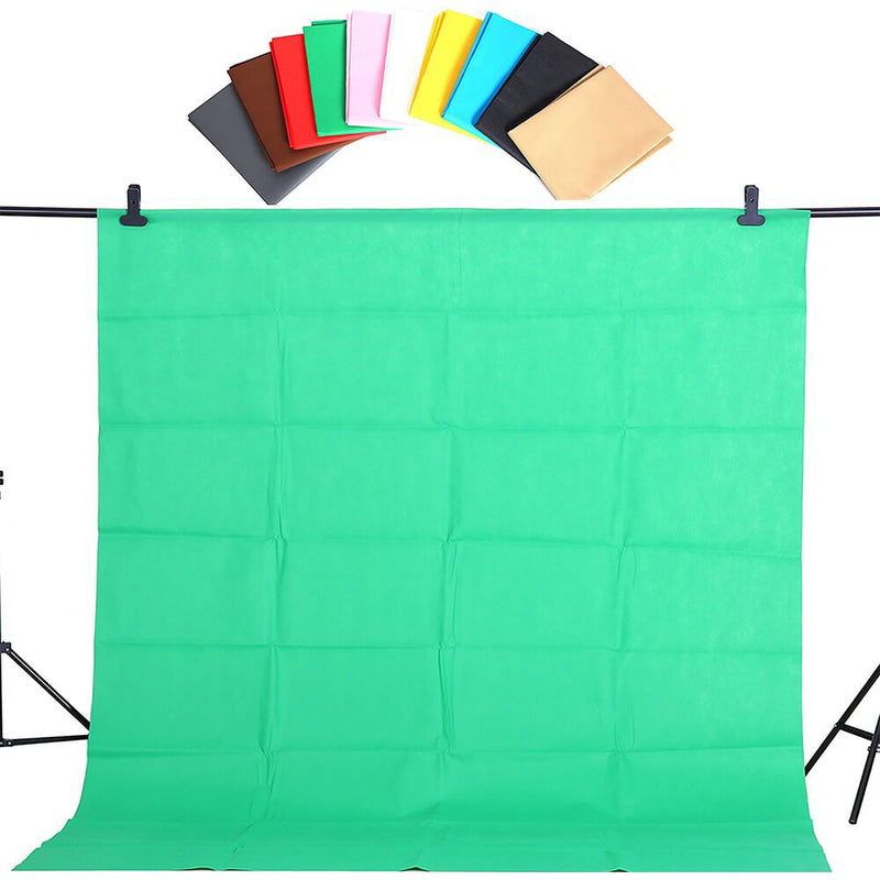 CY Hot Sale 1.6x2m Green Cotton Non-pollutant Textile Muslin Photo Backgrounds Studio Photography Screen Chromakey Backdrop