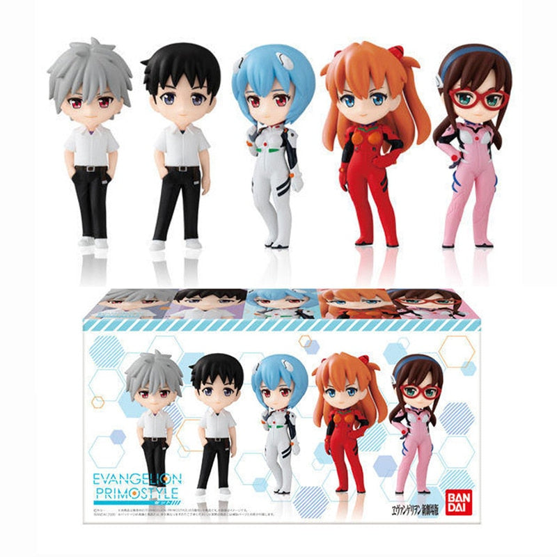 Original EVA Gashapon Anime figura de acción juguetes puedes avanzar 2:22 Nagisa Ayanami Rei Asuka Langley Makinami PVC ABS juguete muñecas