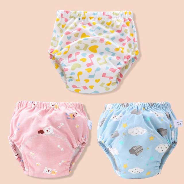 Baby Reusable Diapers Panties Potty Training Pants For Children Ecological Cloth Diaper Washable Toilet Toddler Kid Cotton Nappy