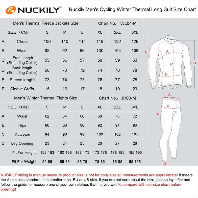 NUCKILY 2021 Cycling Clothing Jersey Set Winter Men Wear Long Sleeves Cycling Maillot Sport Uniform MTB Bicycle Tight Clothes