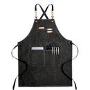 2021 Neue dicke Leinwand Unisex Schürze Lätzchen Koch Küchenschürzen für Damen Herren Café Barber BBQ Lätzchen Arbeitsuniform